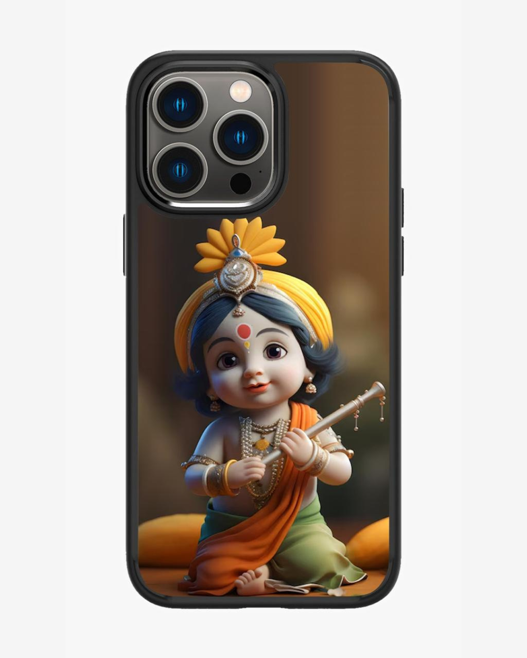 Krishna Printed Glass Case