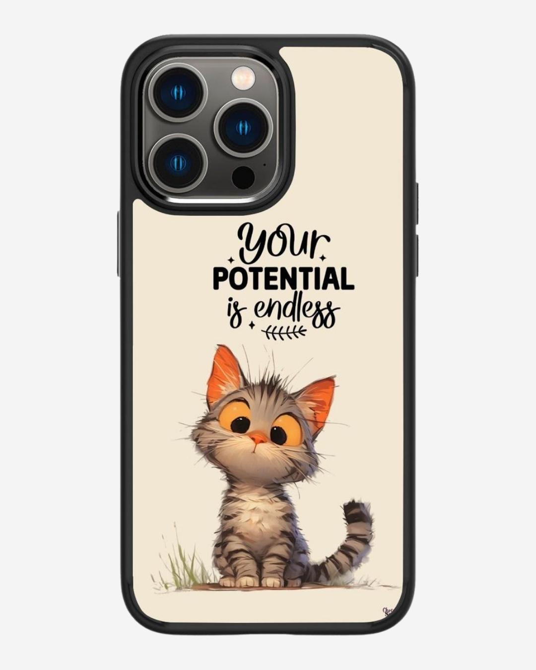 Whisker Printed Glass Case