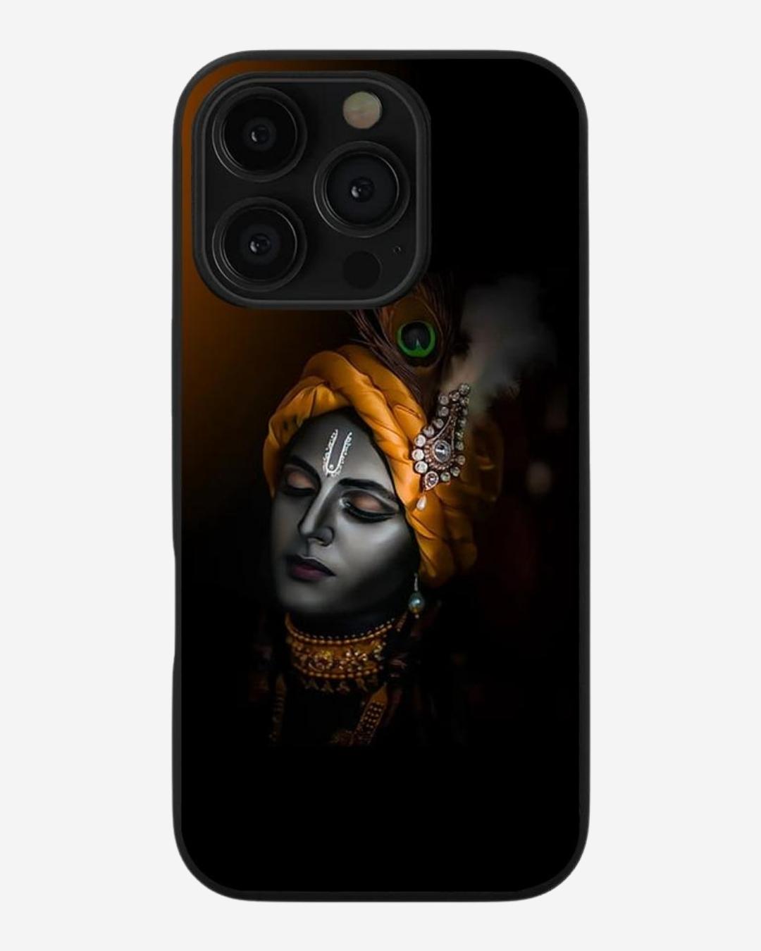 Krishna Printed Glass Case
