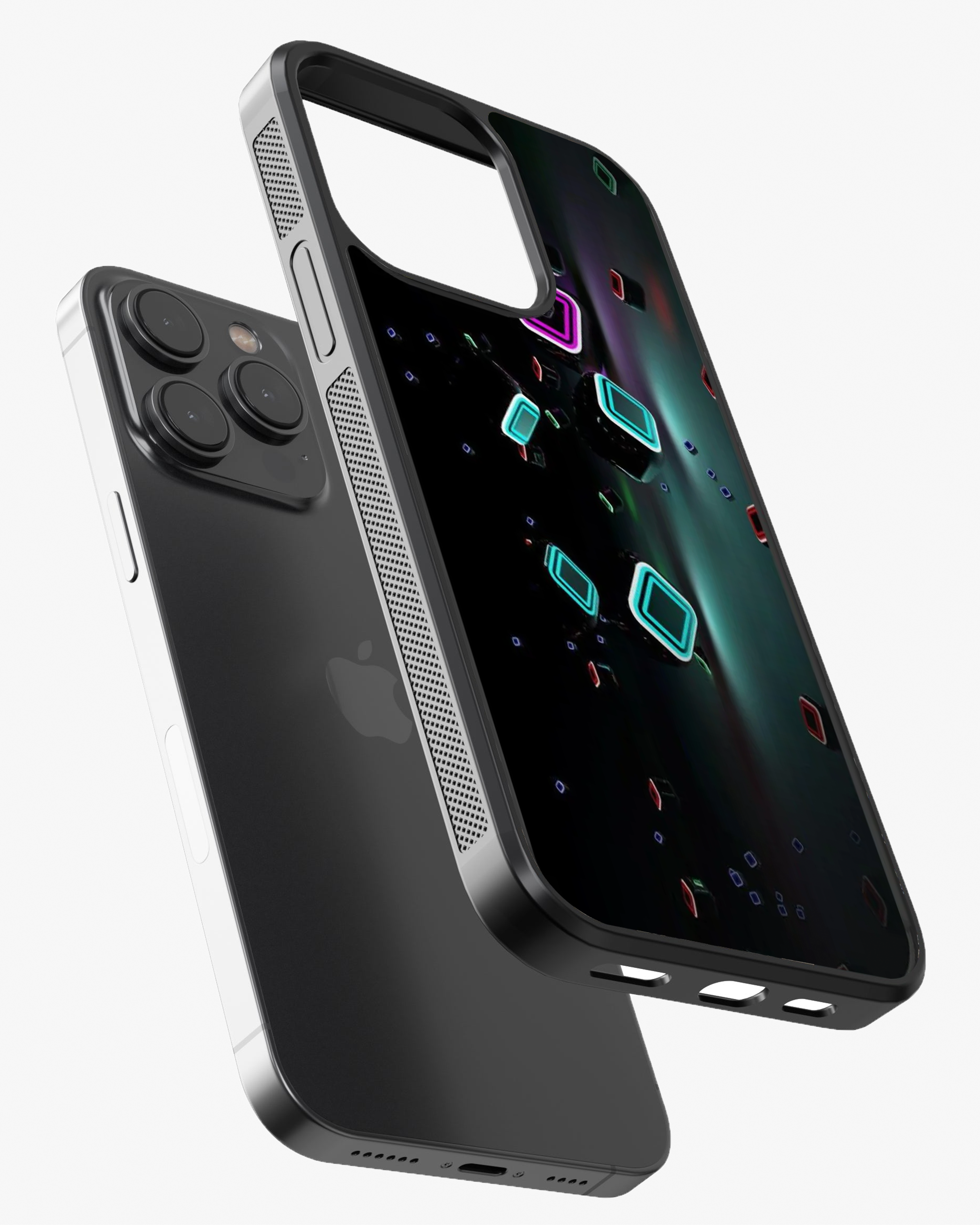 Colourful Buttons Printed Glass Case