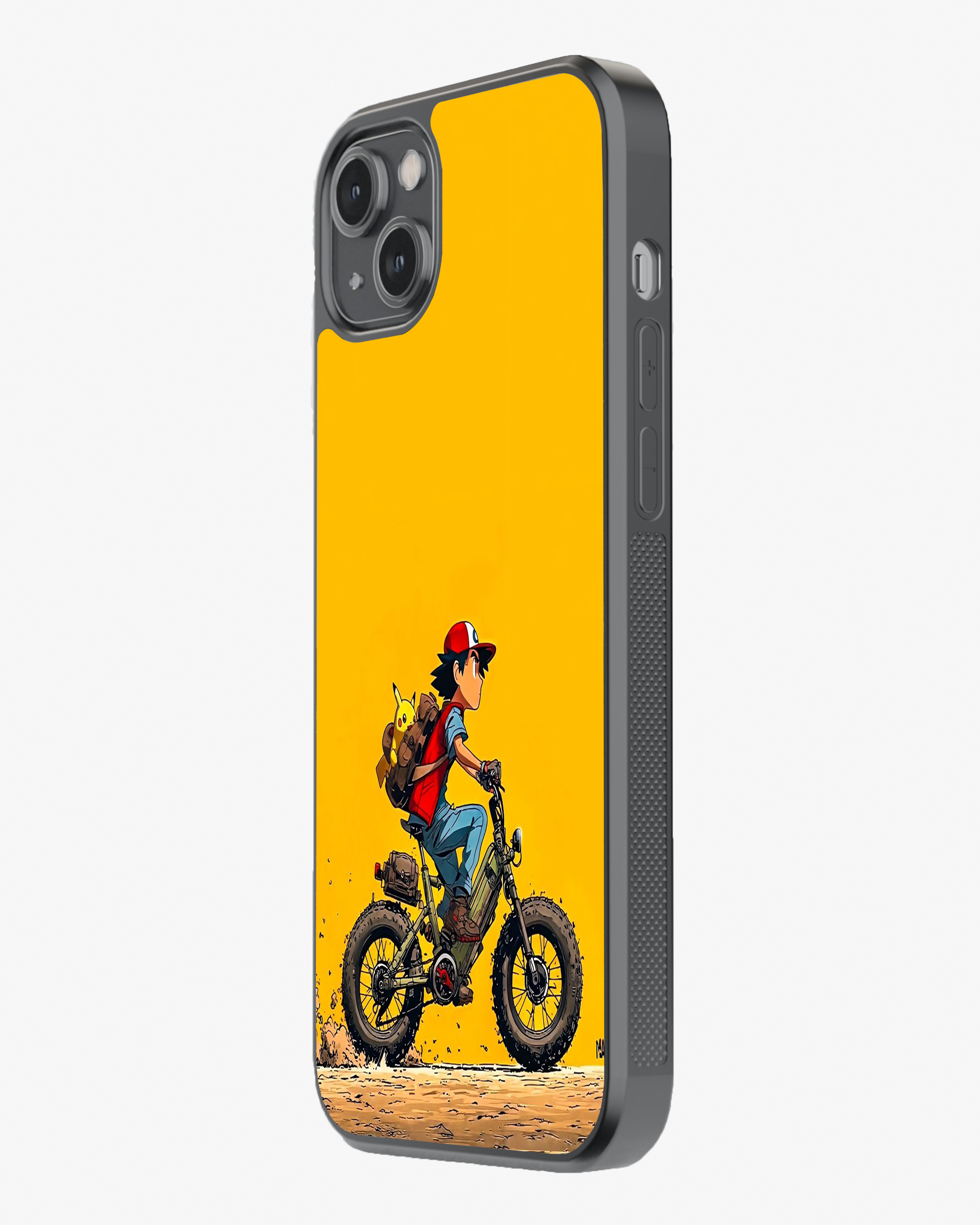 Pikachu & Rider Adventure Phone Cover Glass Case