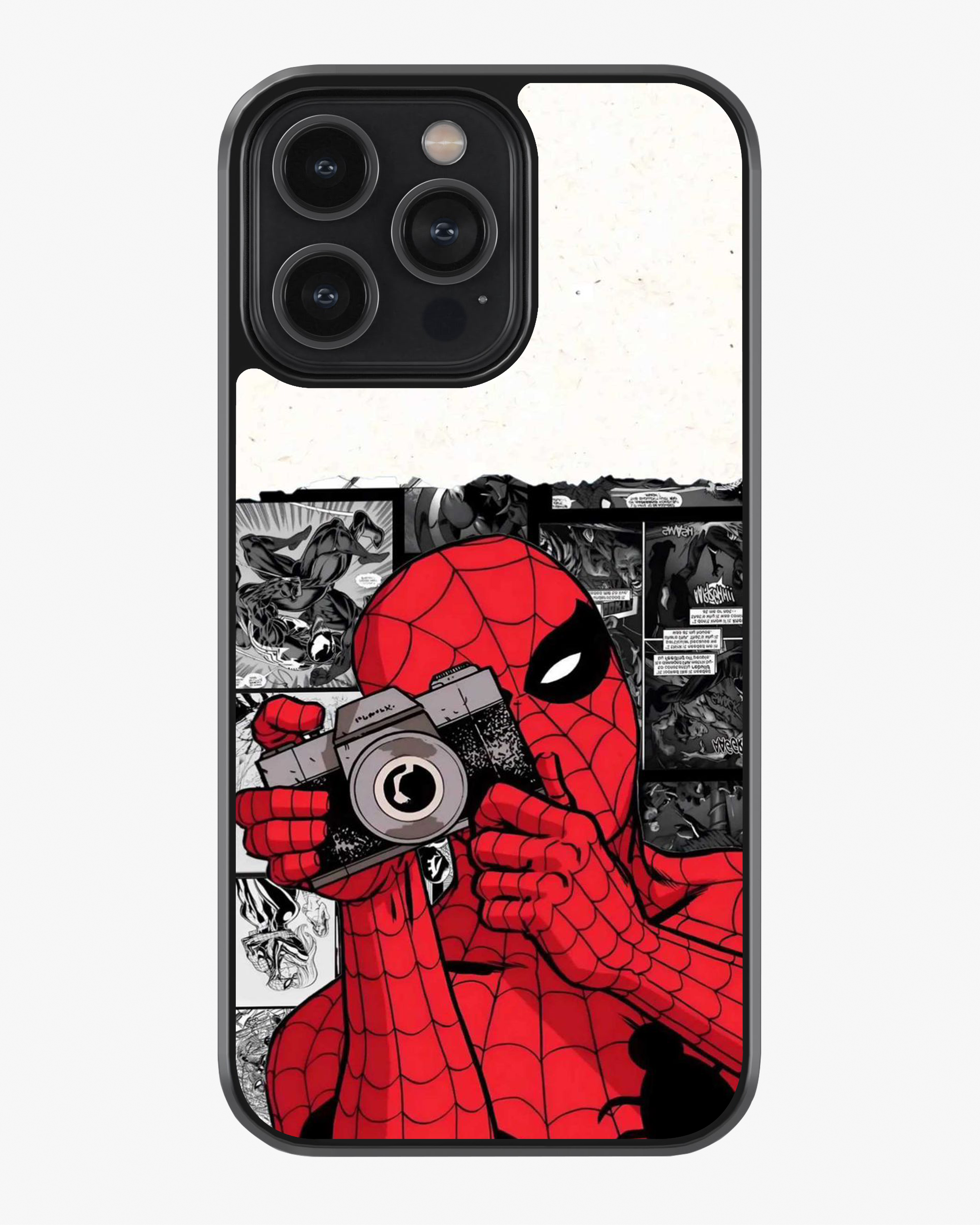 Spider-Man Comic Photography Phone Cover Glass Case
