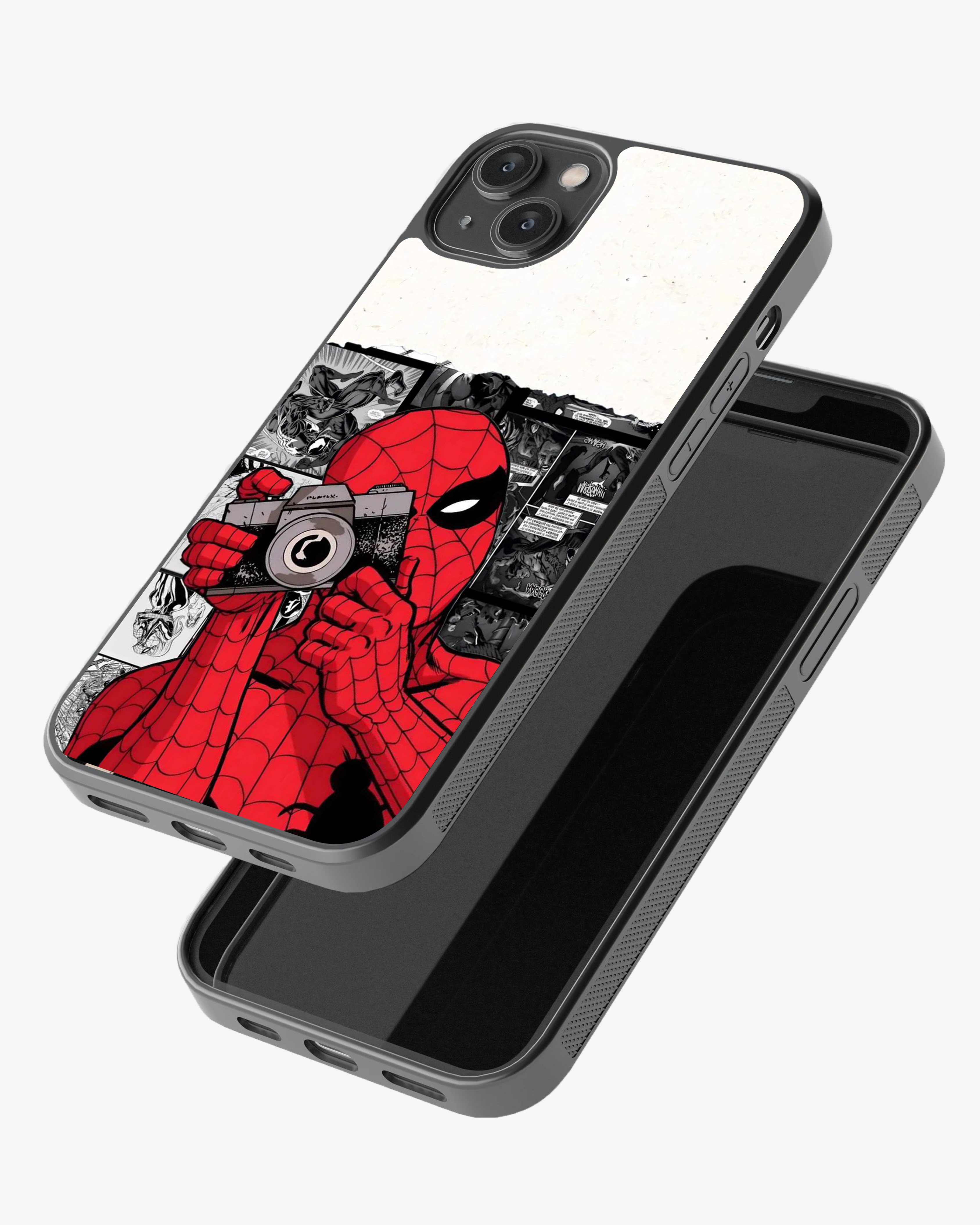 Spider-Man Comic Photography Phone Cover Glass Case