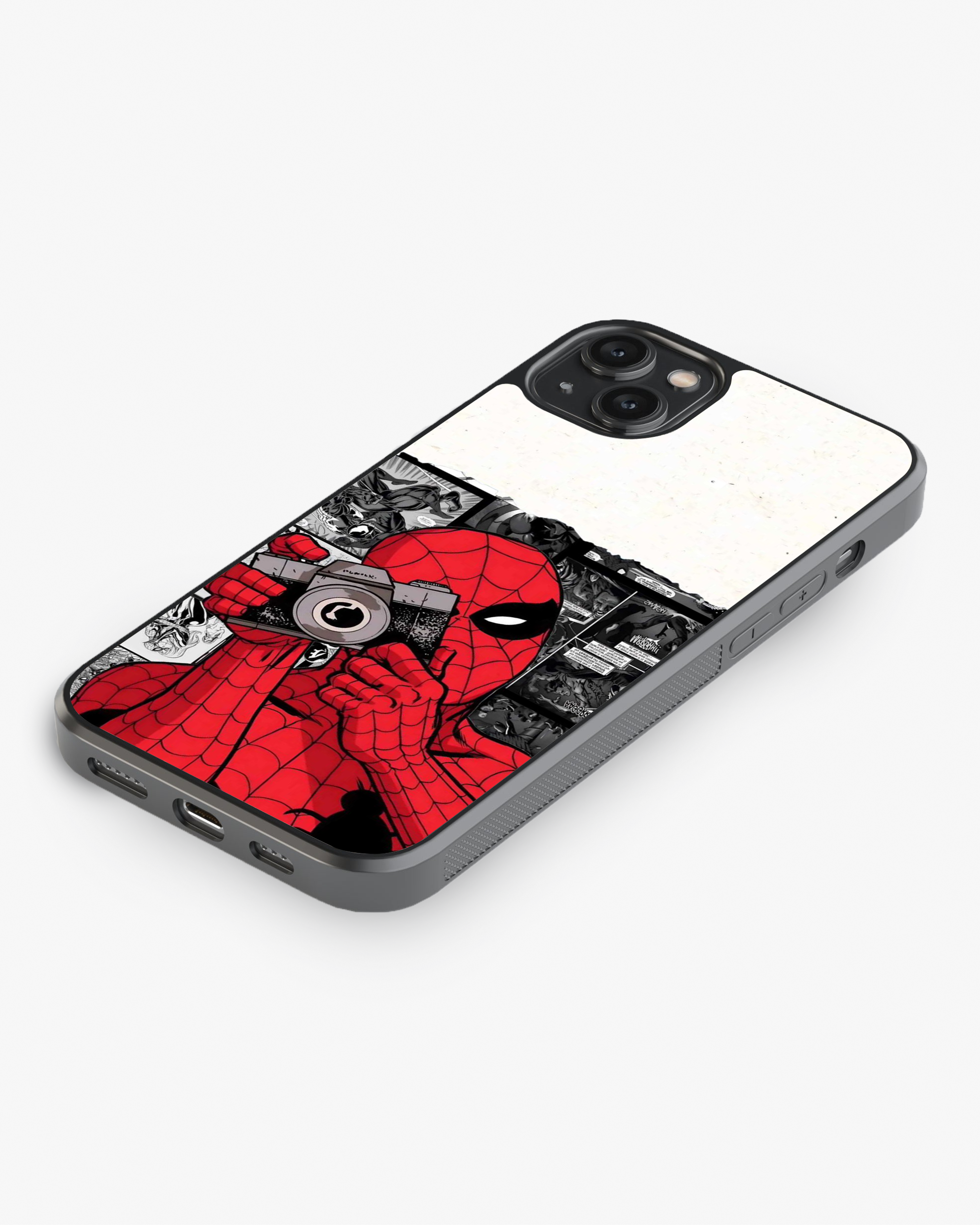 Spider-Man Comic Photography Phone Cover Glass Case