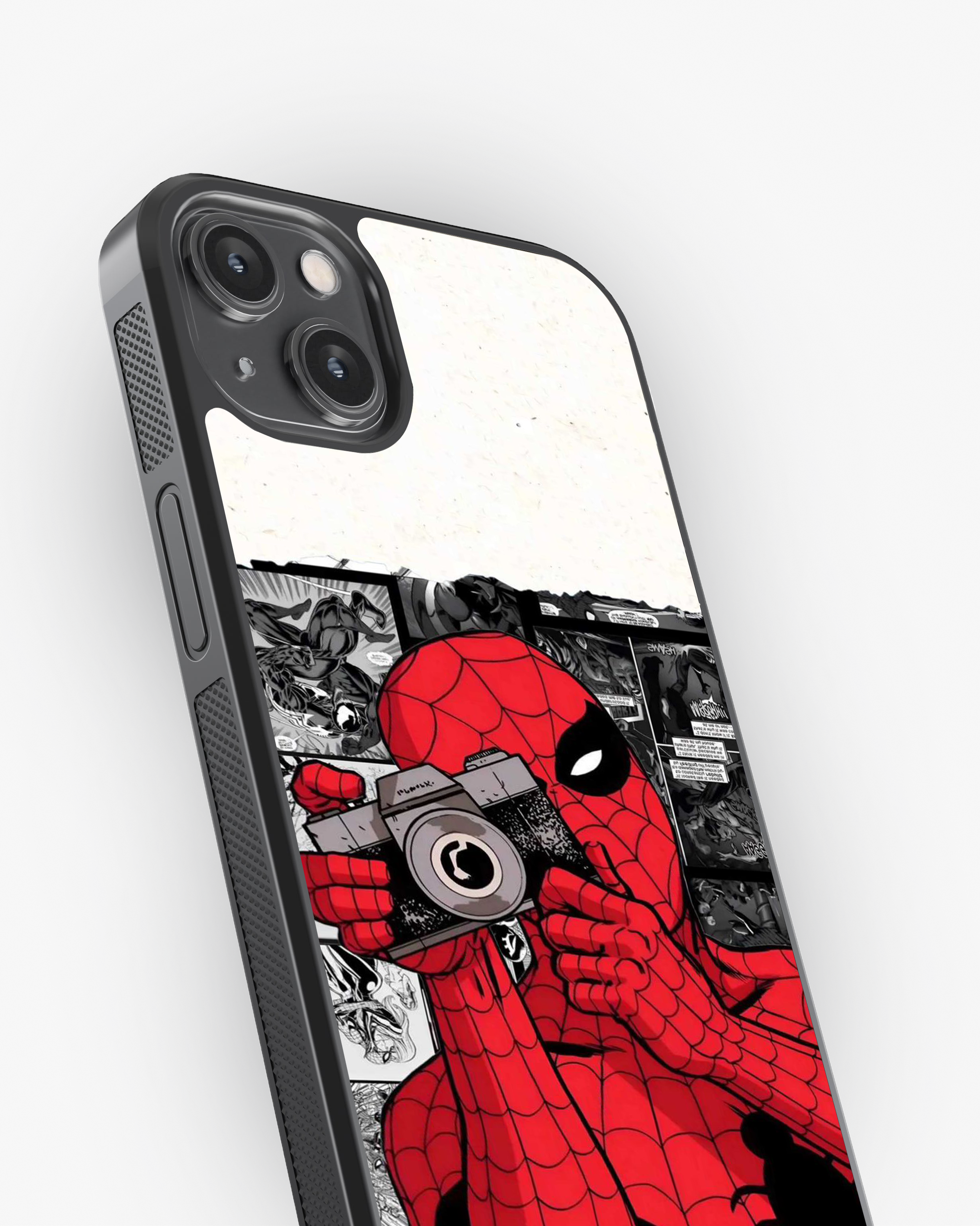 Spider-Man Comic Photography Phone Cover Glass Case