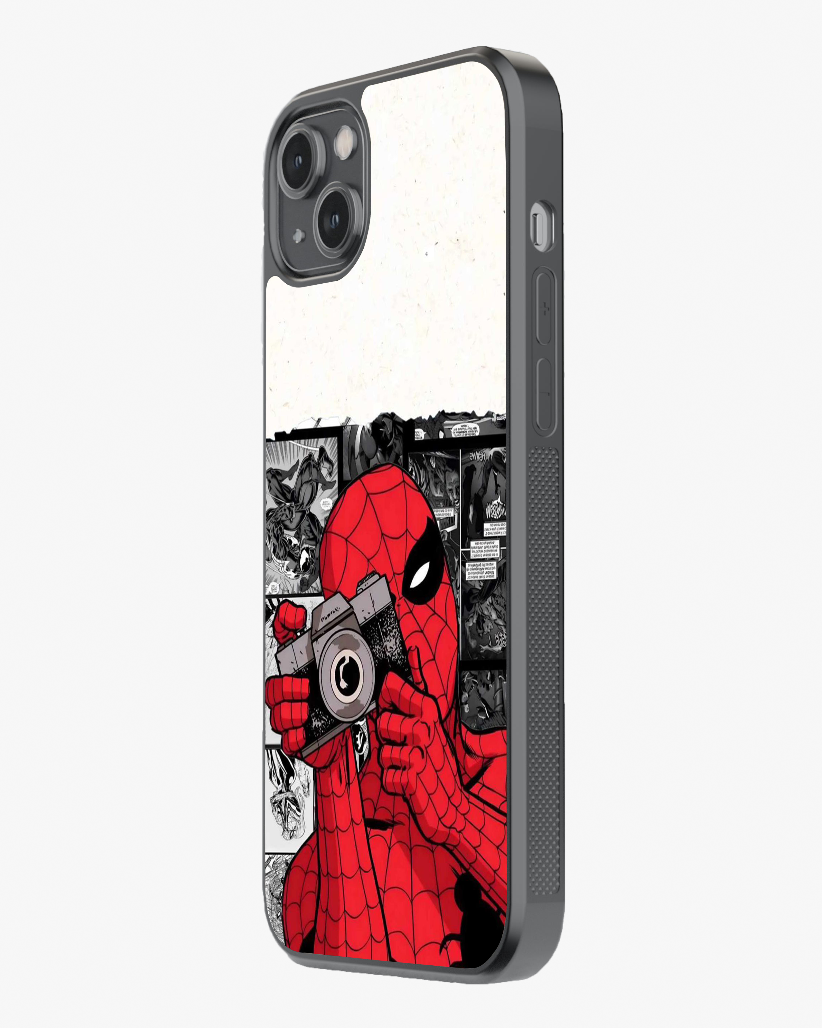 Spider-Man Comic Photography Phone Cover Glass Case