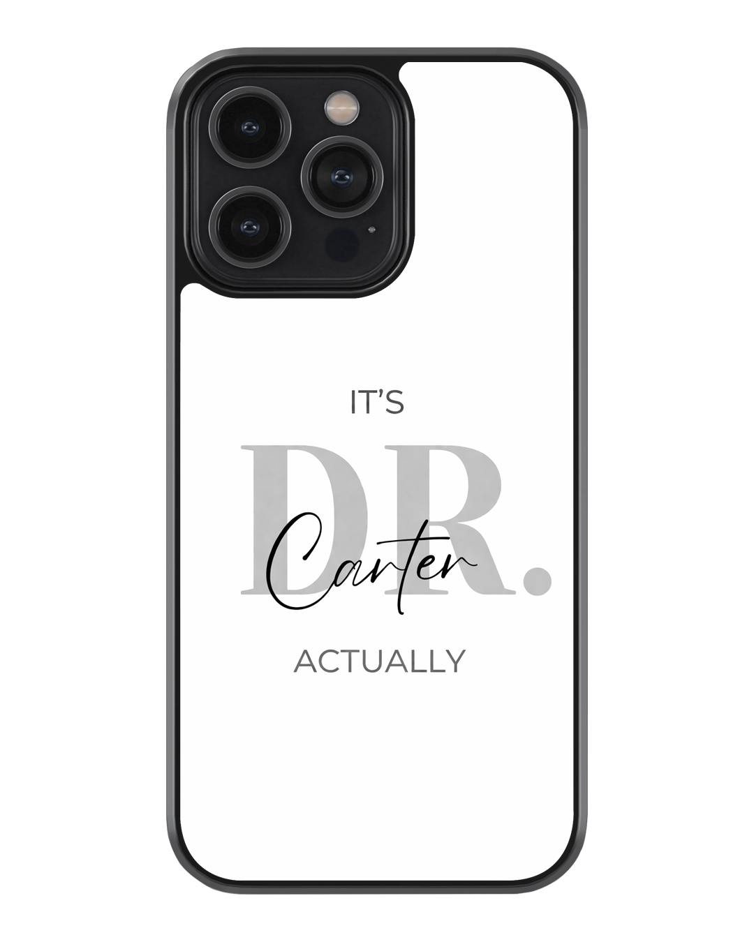 Personalised Doctor Typography Aesthetic Glass Case