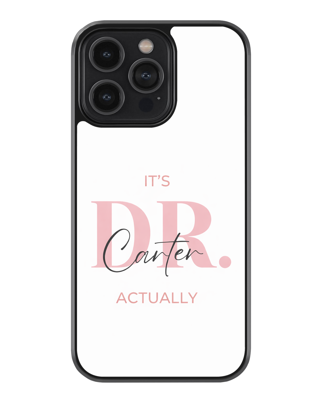 Personalised Doctor Vibes Only – Classy & Confident Glass Case