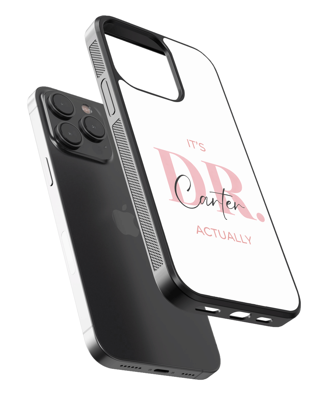 Personalised Doctor Vibes Only – Classy & Confident Glass Case