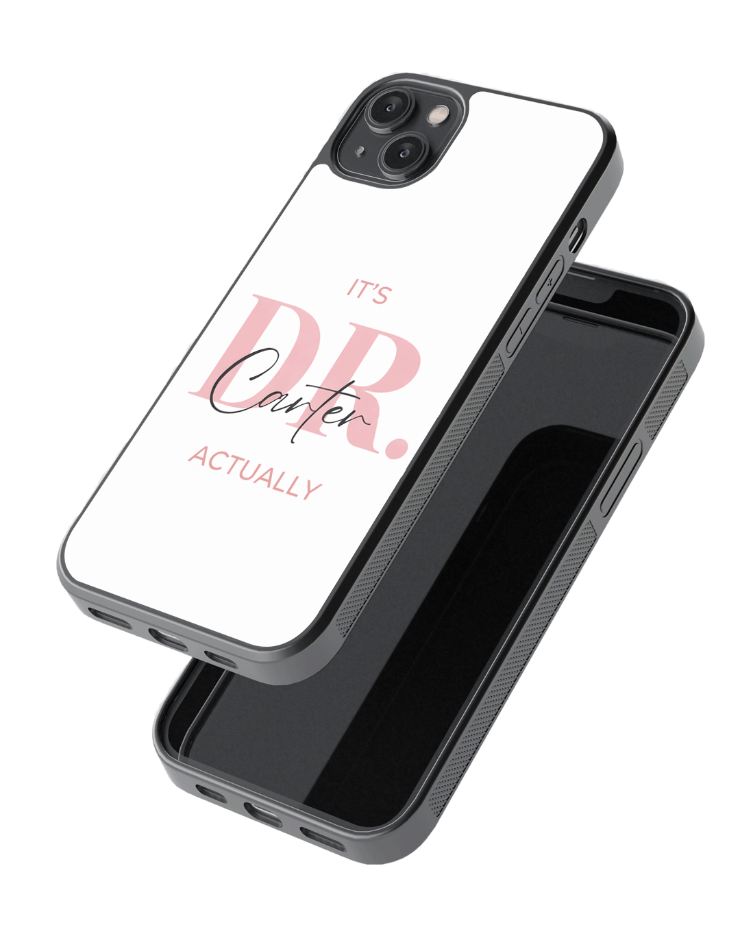 Personalised Doctor Vibes Only – Classy & Confident Glass Case
