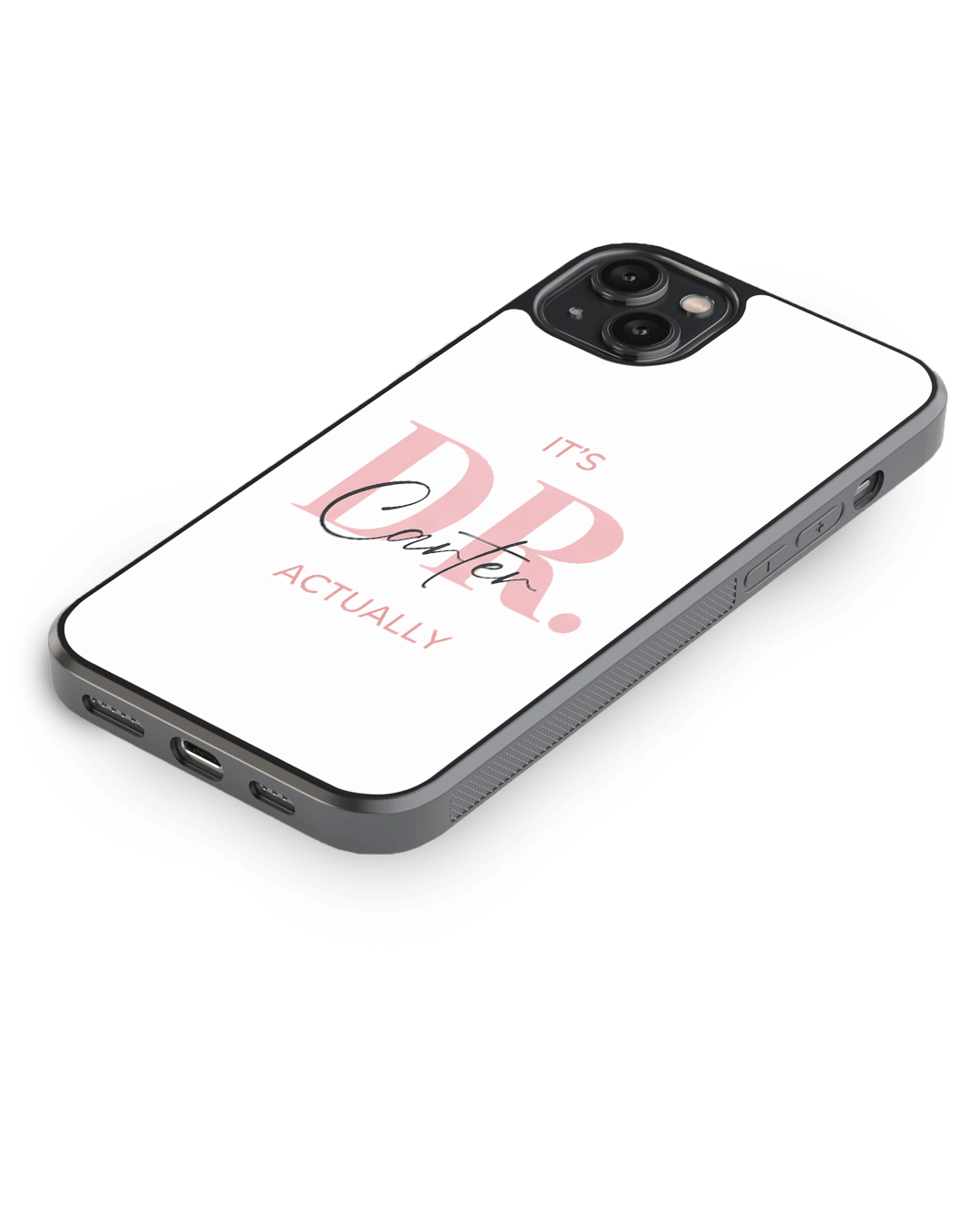 Personalised Doctor Vibes Only – Classy & Confident Glass Case
