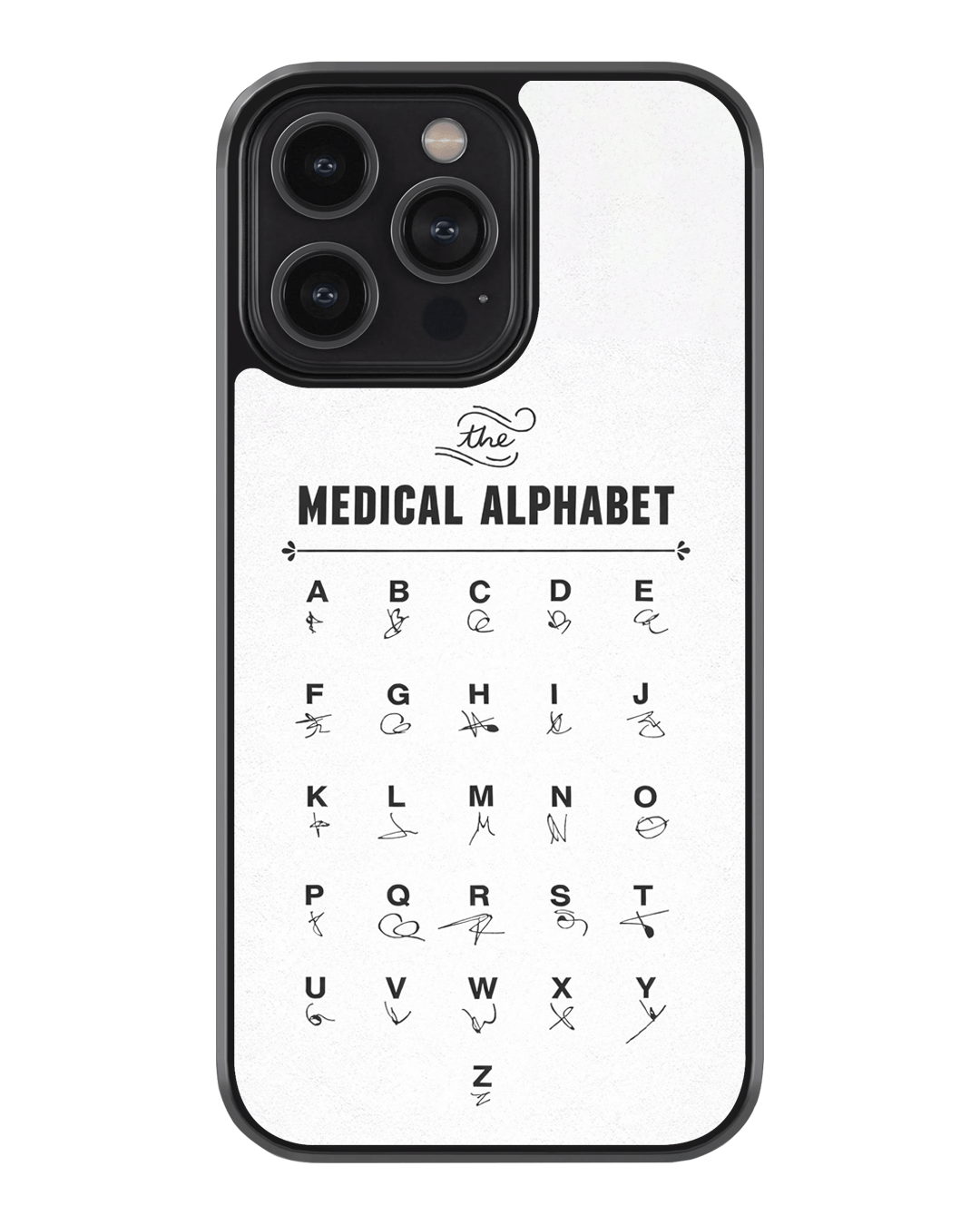 Doctor’s Handwriting Decoded – A to Z Edition Cover Glass Case