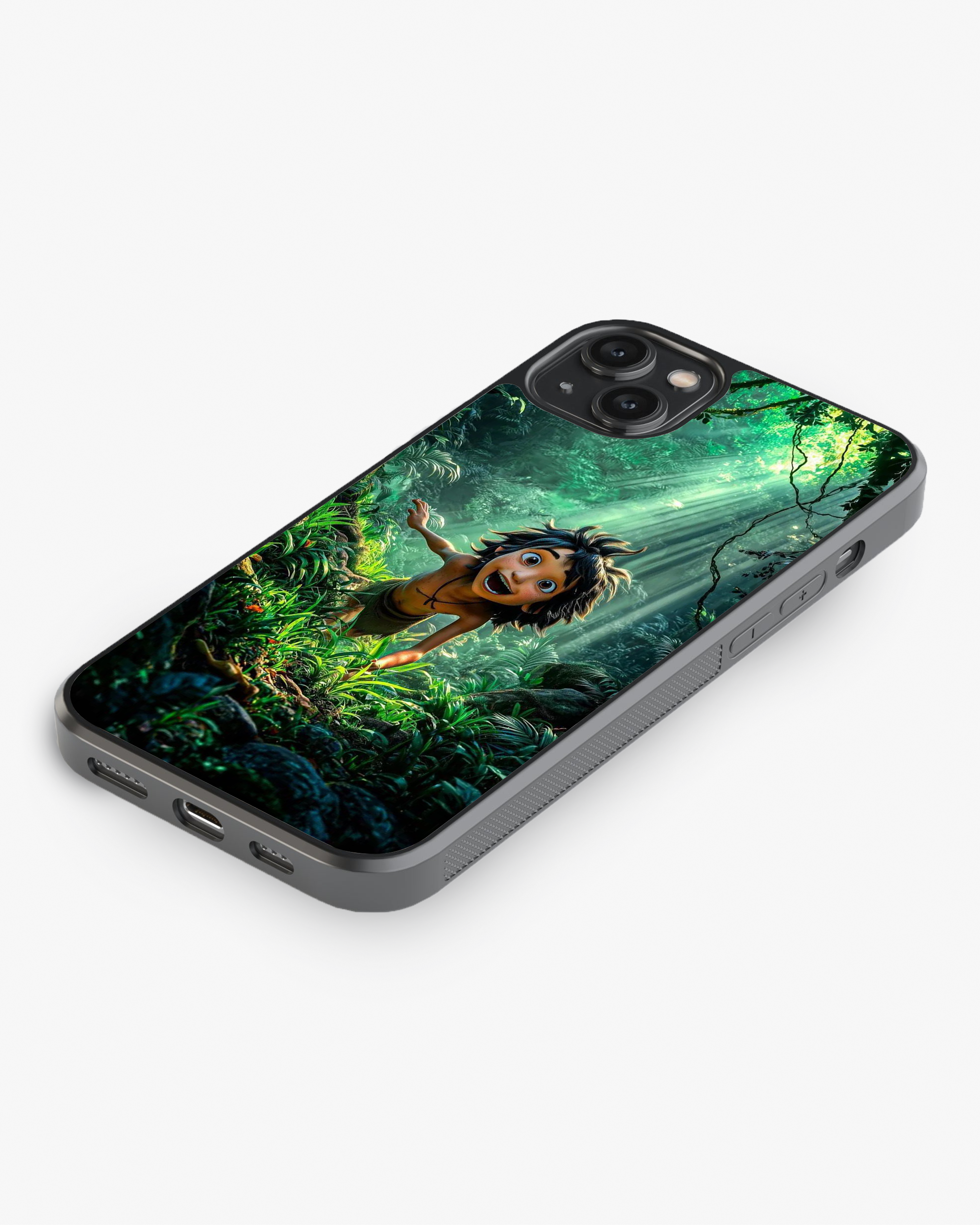 Jungle Adventure Boy Phone Cover Glass Case