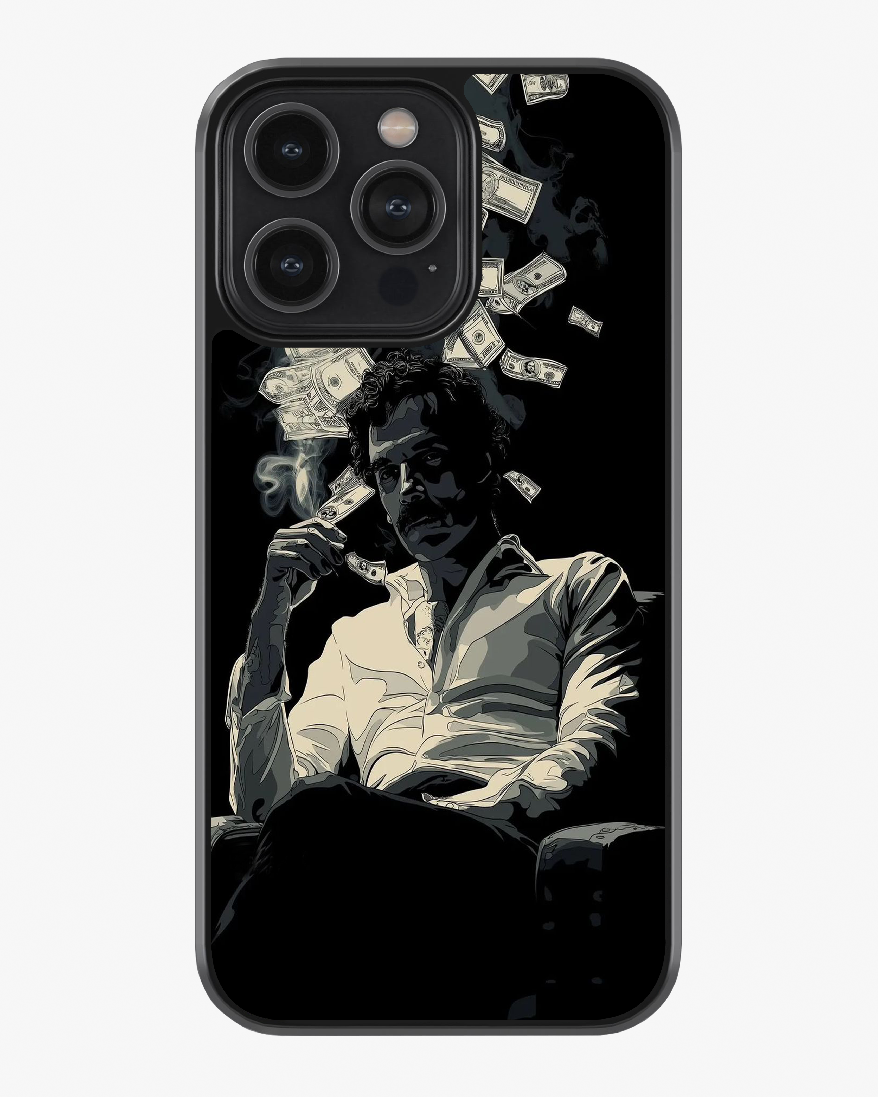 Midnight Money Power Phone Cover Glass Case