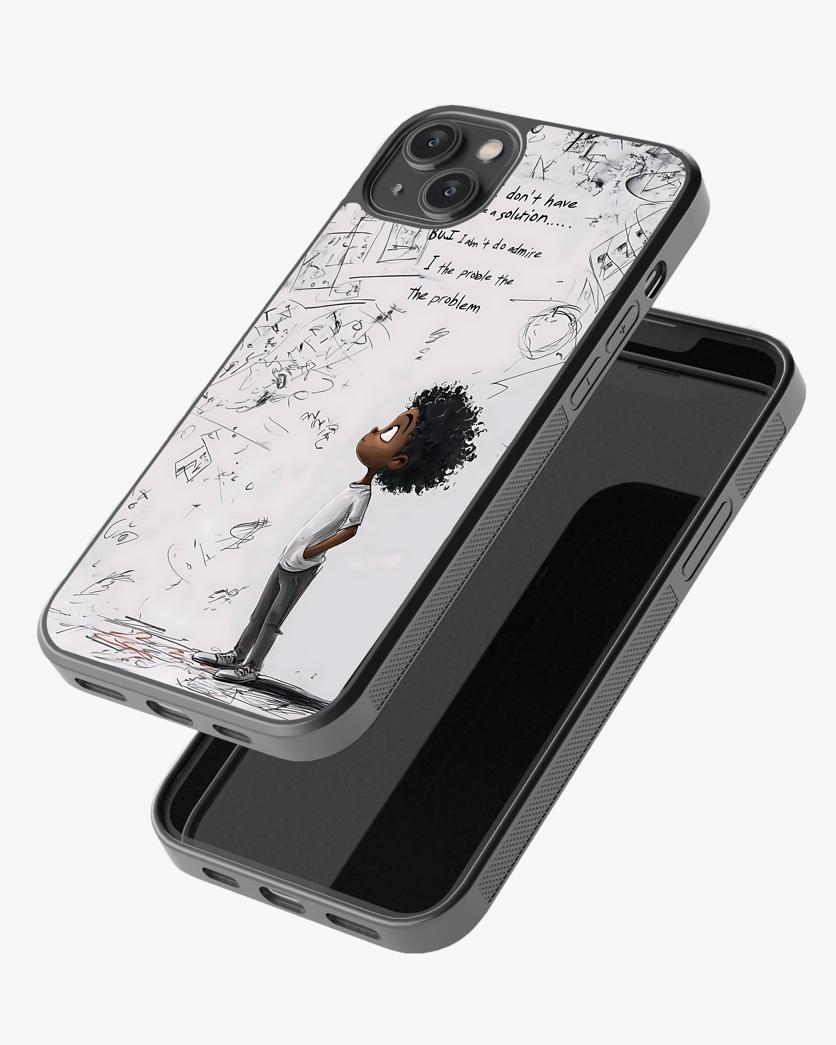 Creative Mind Sketch Illustration Phone Cover Glass Case