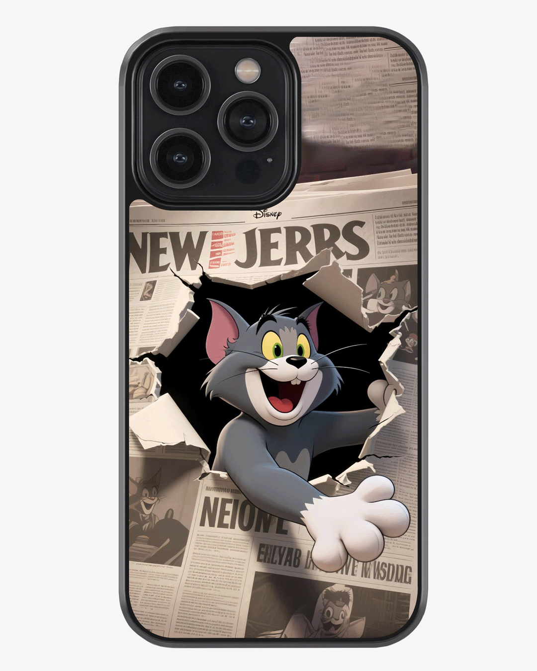 Classic Cartoon Cat Burst Phone Cover Glass Case