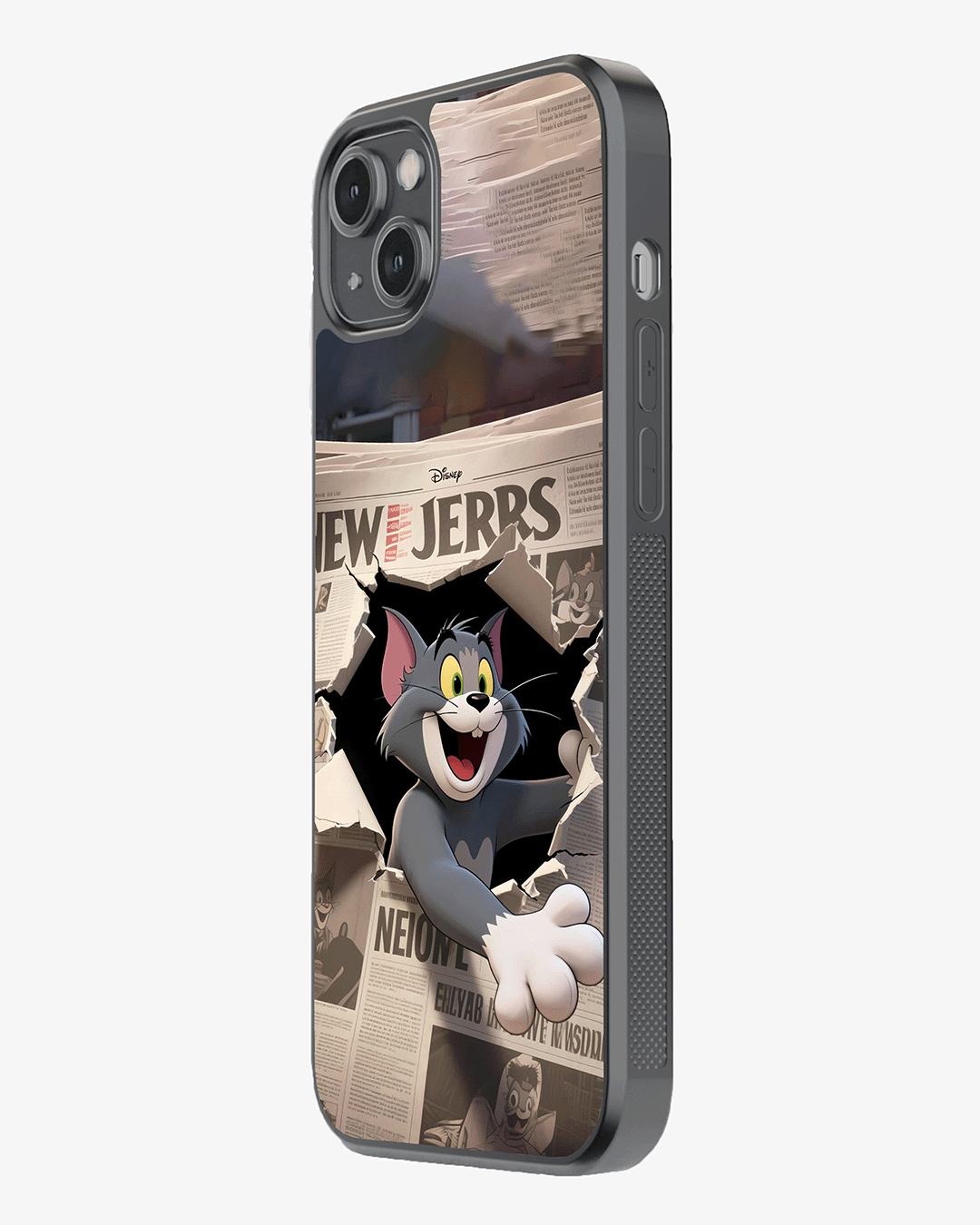 Classic Cartoon Cat Burst Phone Cover Glass Case