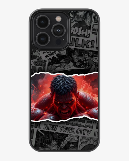 Red Hulk Glass Case