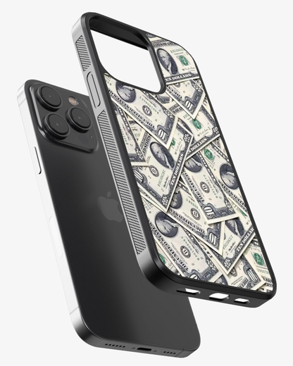 Money Money Printed Glass Case