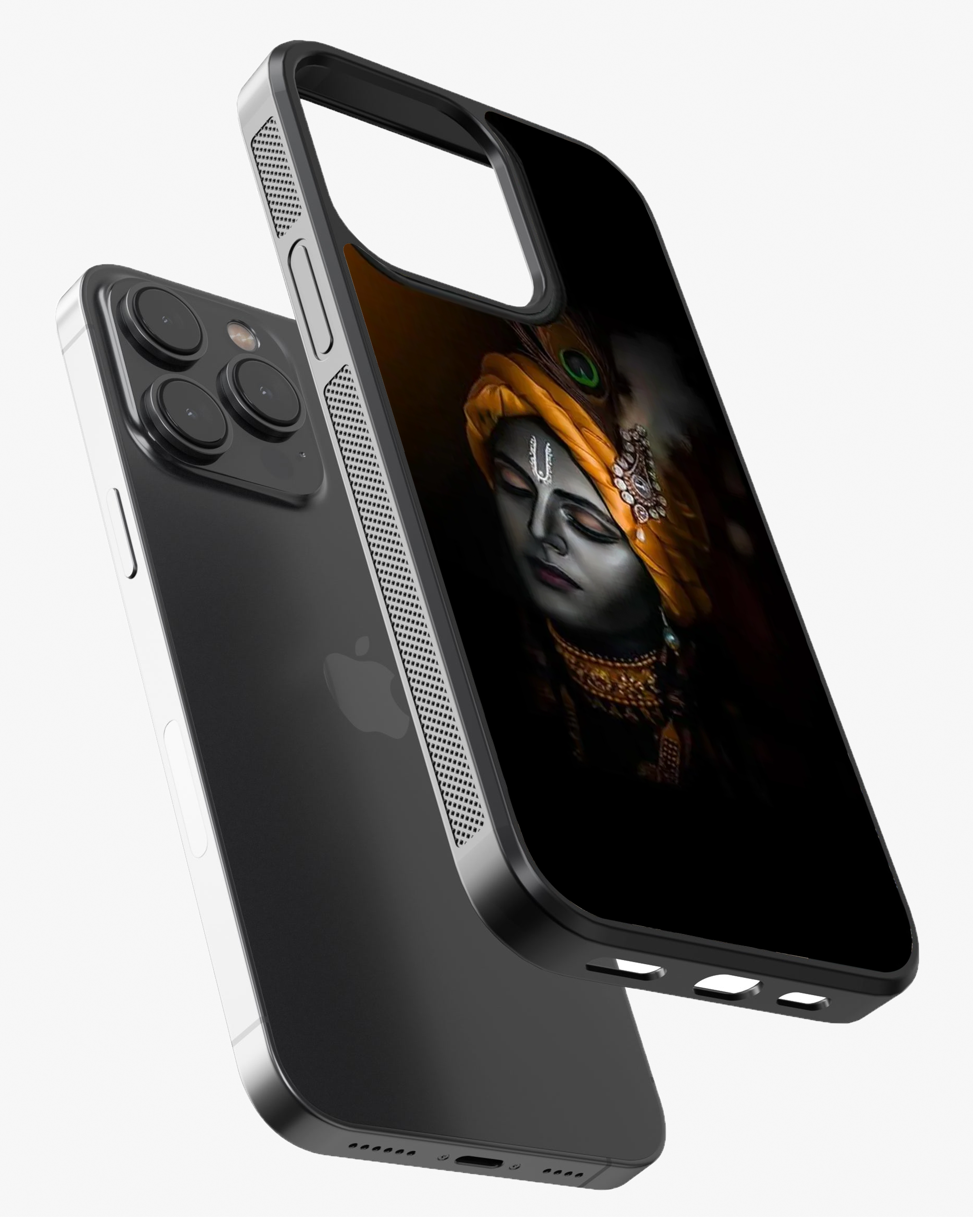 Krishna Printed Glass Case