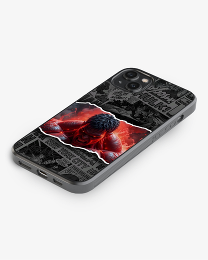 Red Hulk Glass Case