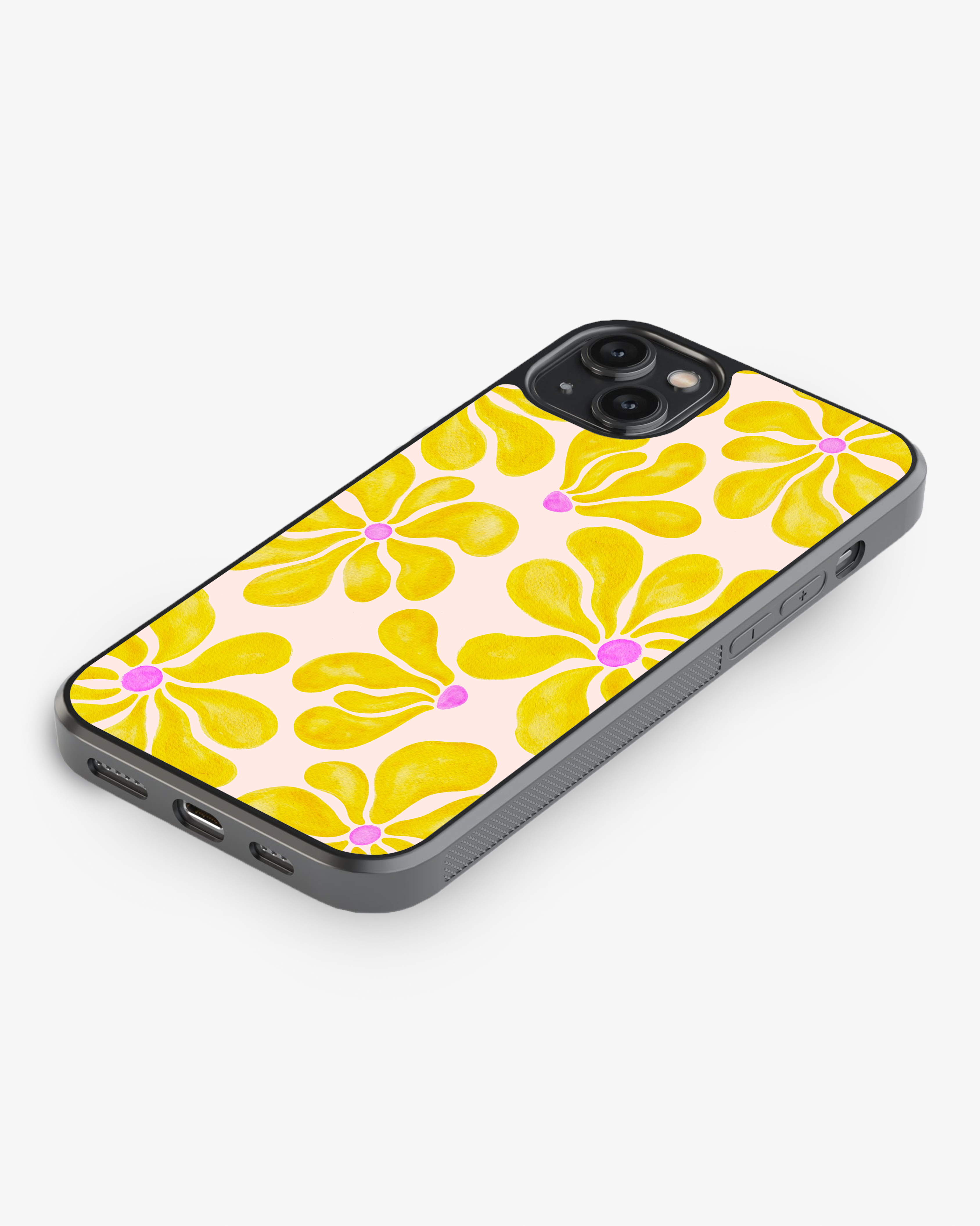 Butter Bloom Glass Case