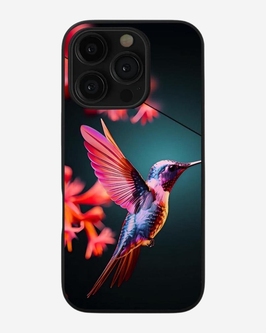 Bird Printed Glass Case