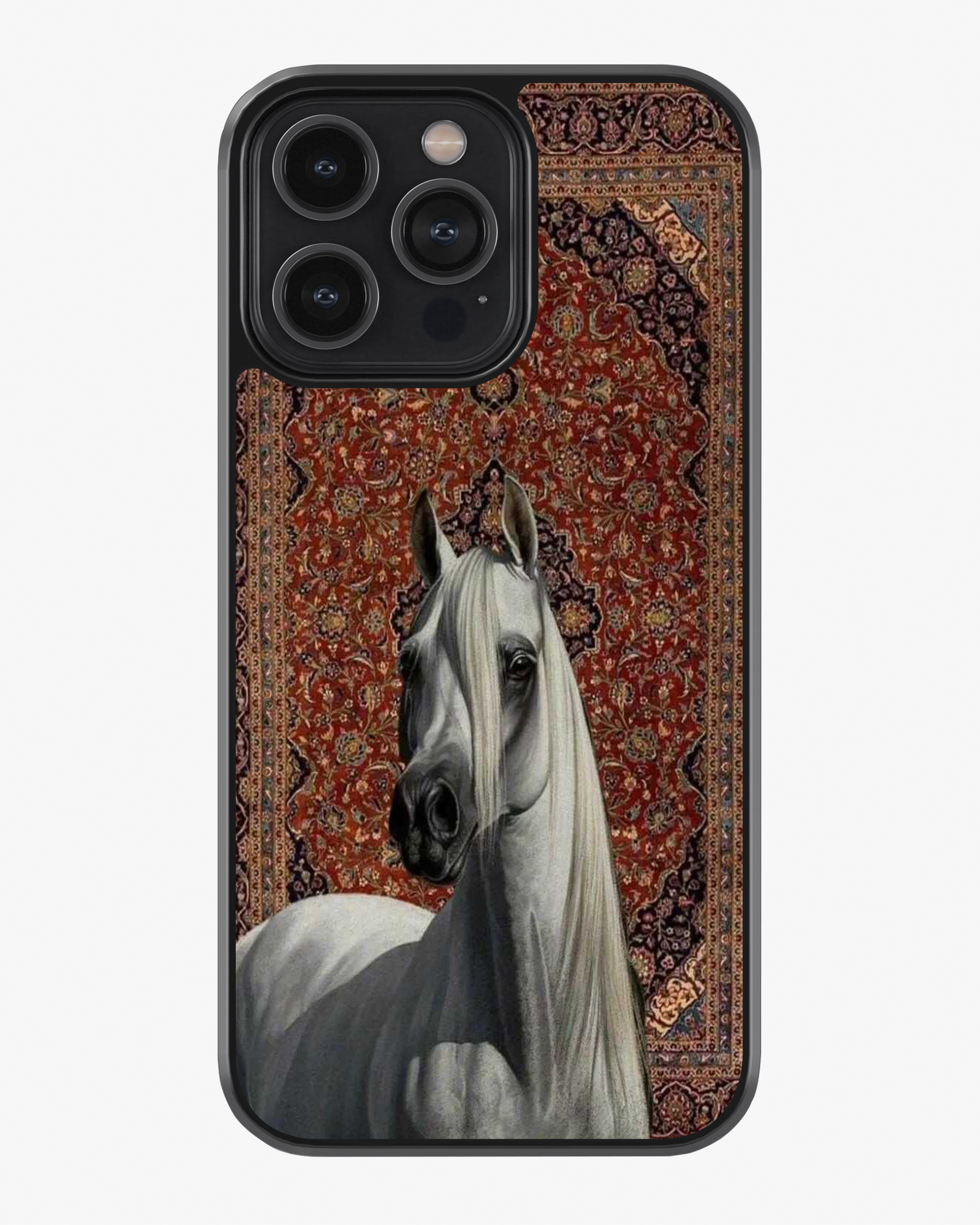 Royal Stallion – Vintage Persian Art Premium Phone Cover Glass Case