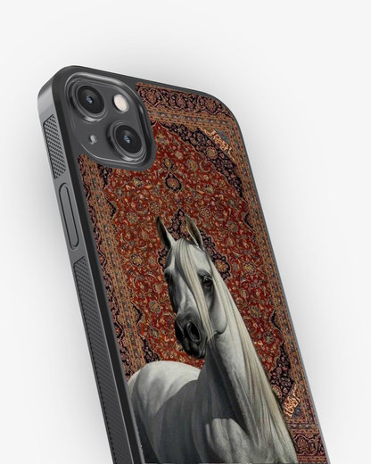 Royal Stallion – Vintage Persian Art Premium Phone Cover Glass Case