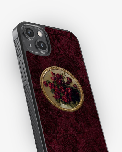 Vintage Red Roses – Royal Floral Art Premium Phone Cover Glass Case
