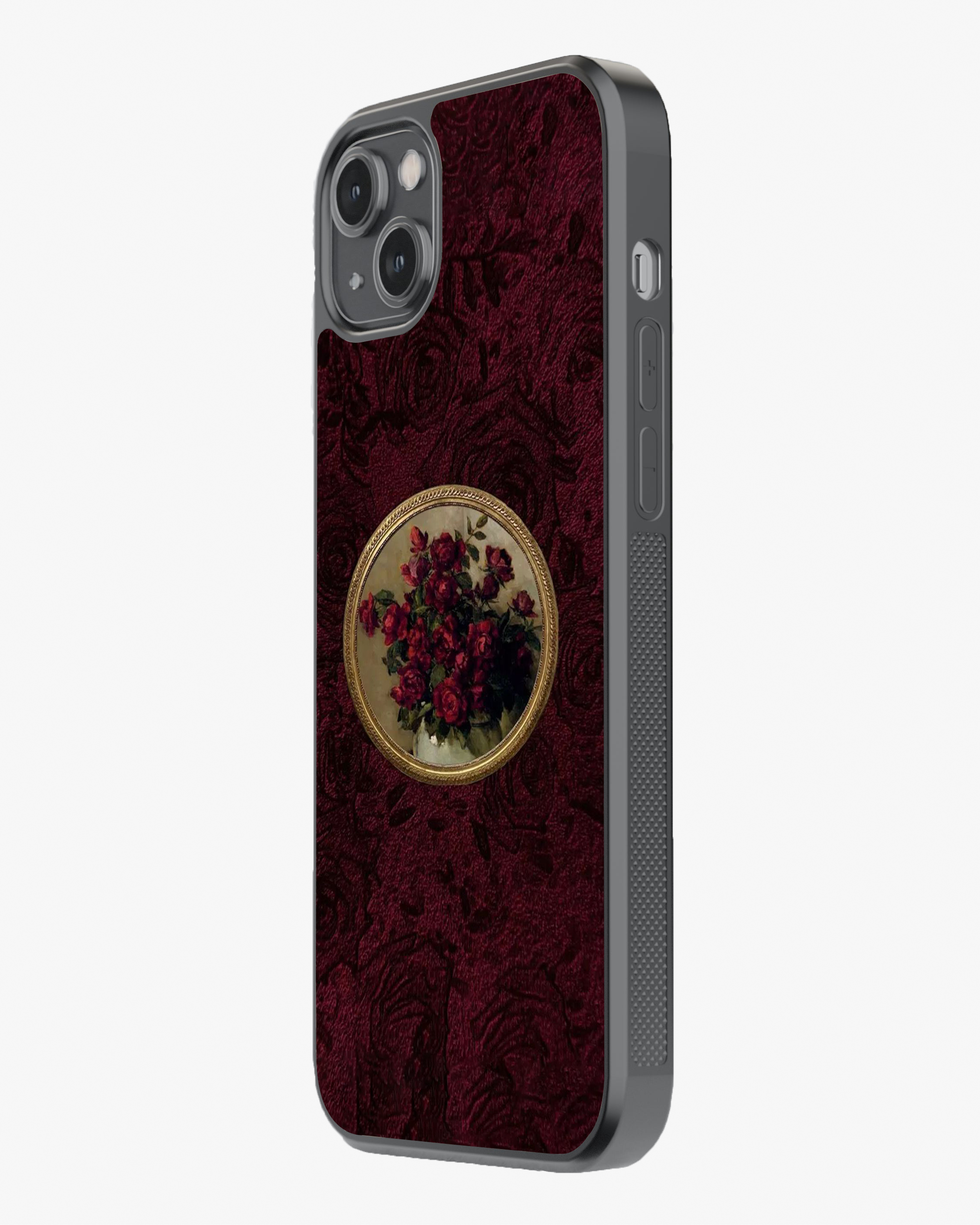 Vintage Red Roses – Royal Floral Art Premium Phone Cover Glass Case