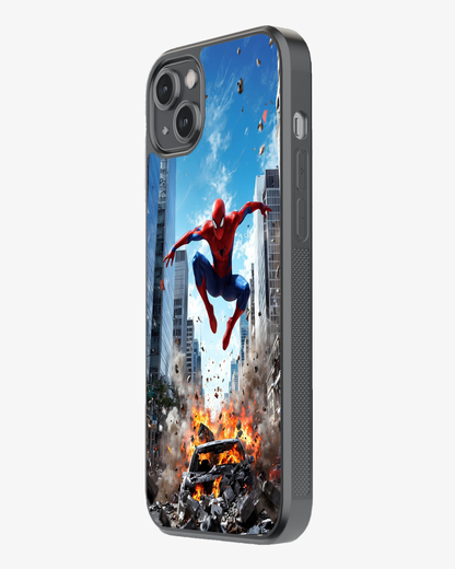 Action Superhero Explosion Mobile Cover Glass Case