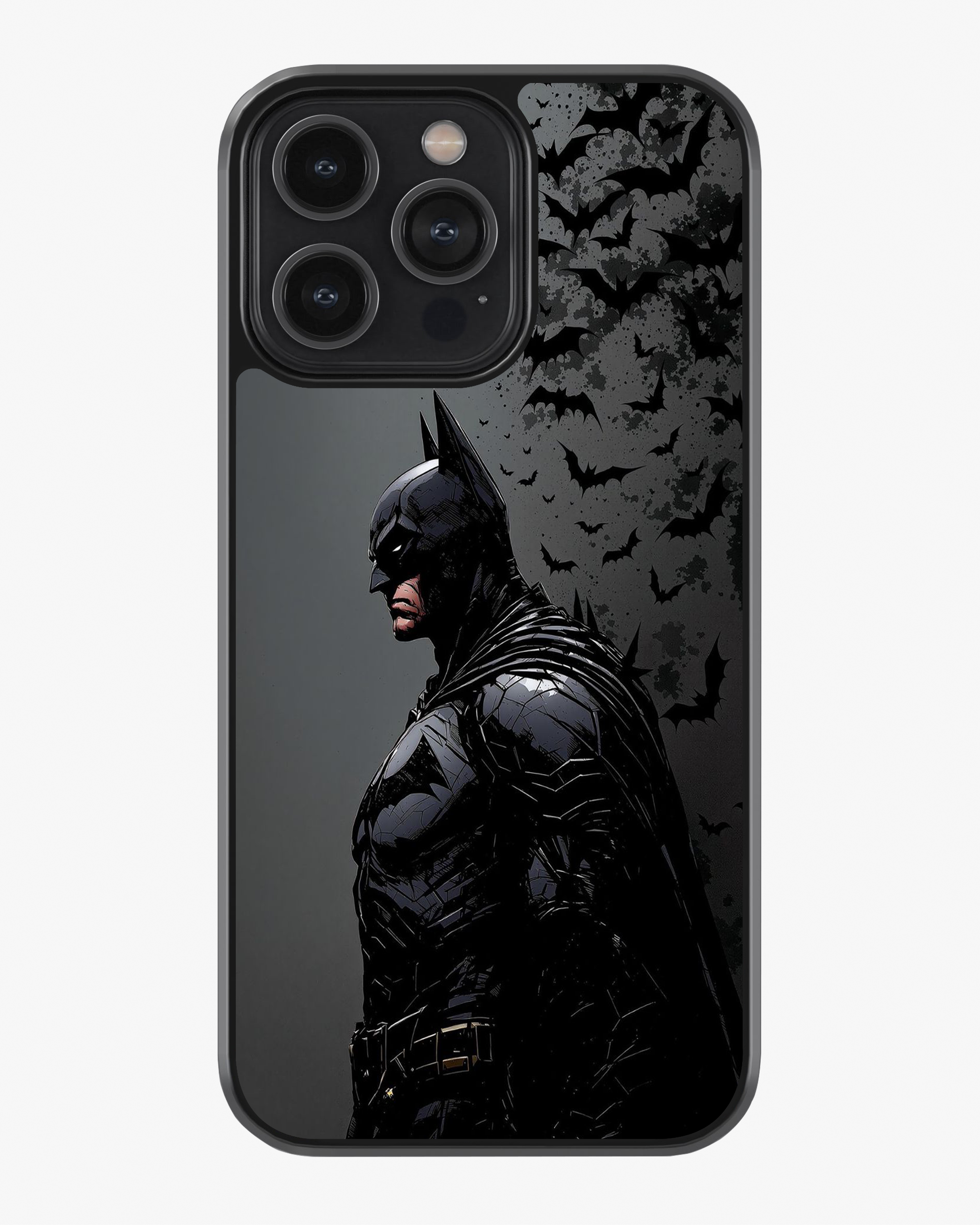 Shadow Knight with Bats Phone Cover Glass Case