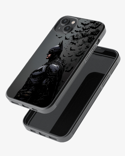 Shadow Knight with Bats Phone Cover Glass Case