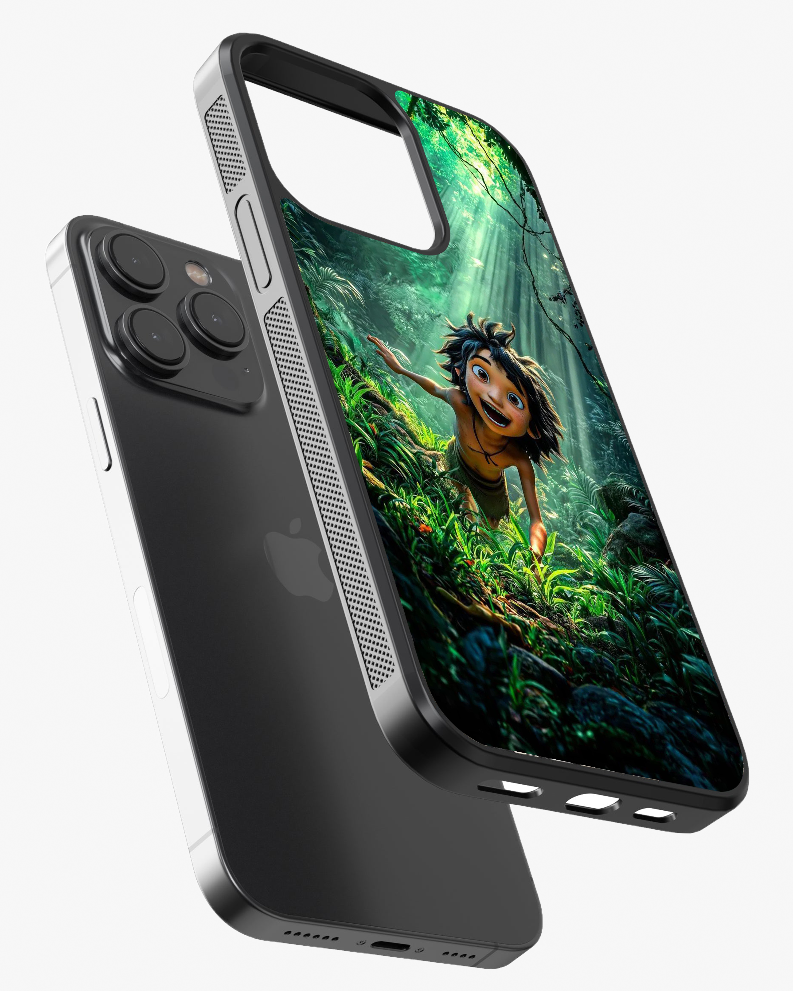 Jungle Adventure Boy Phone Cover Glass Case