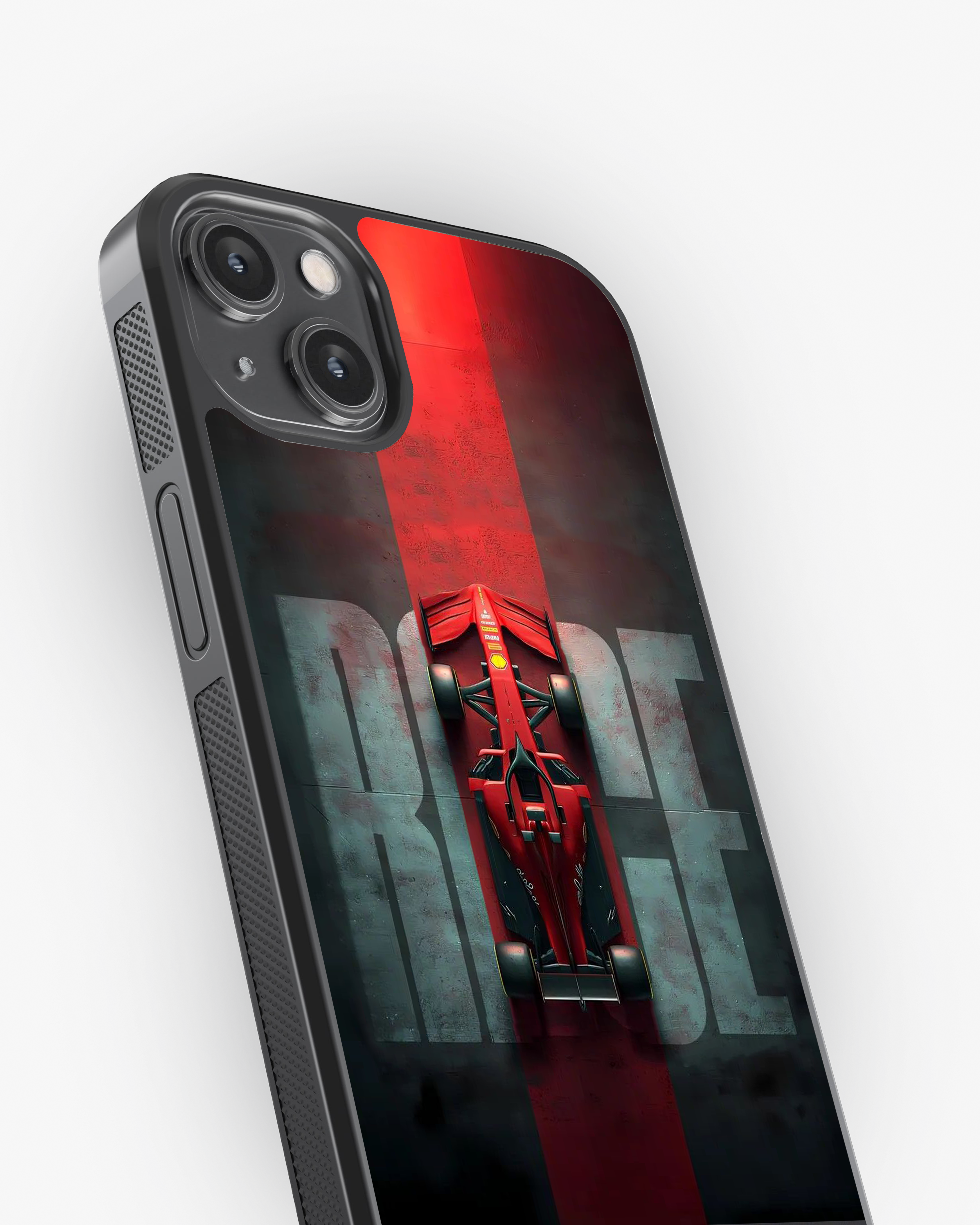 Red Formula Racing Car Premium Phone Cover Glass Case