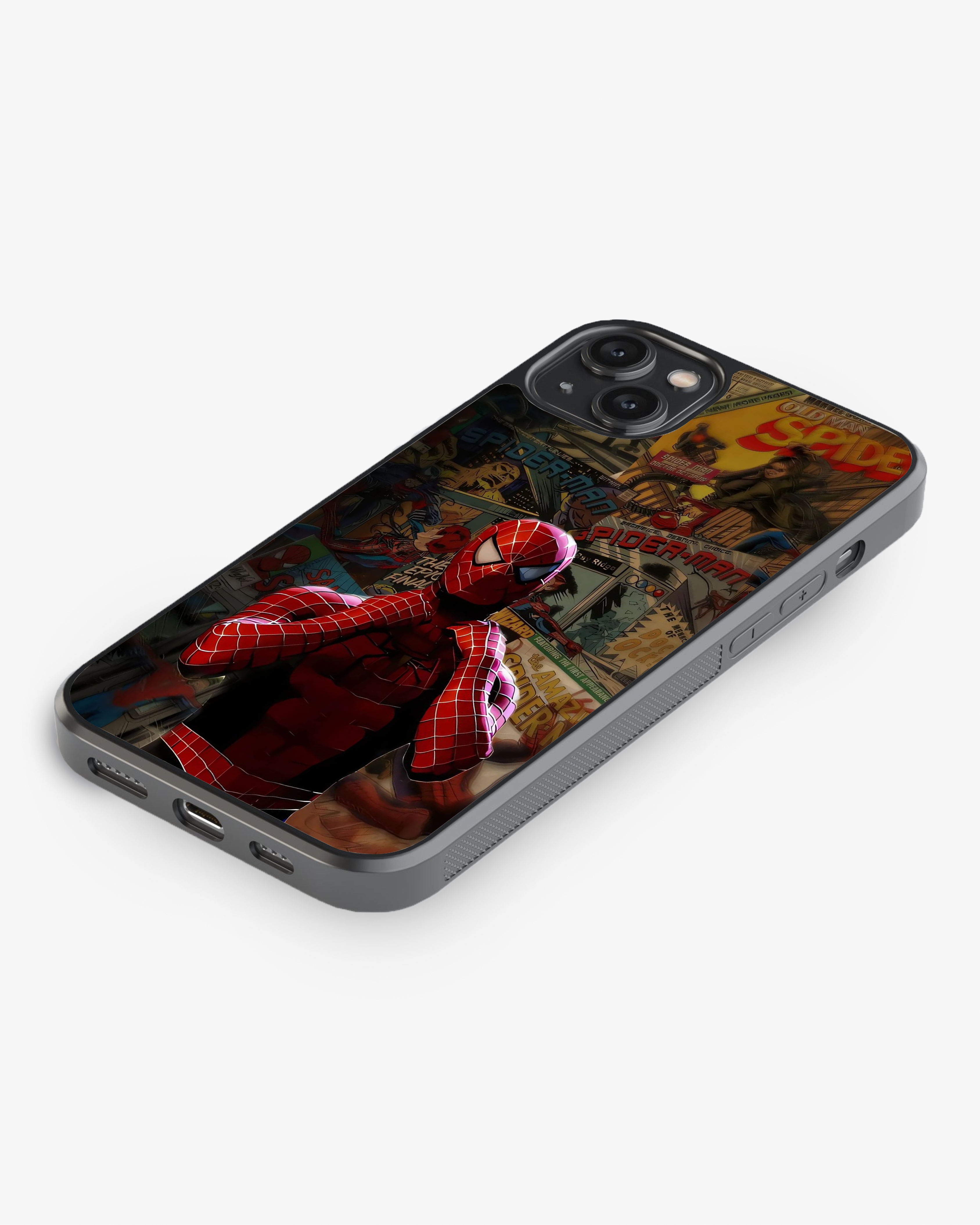 Red Web Hero Comic Phone Cover Glass Case