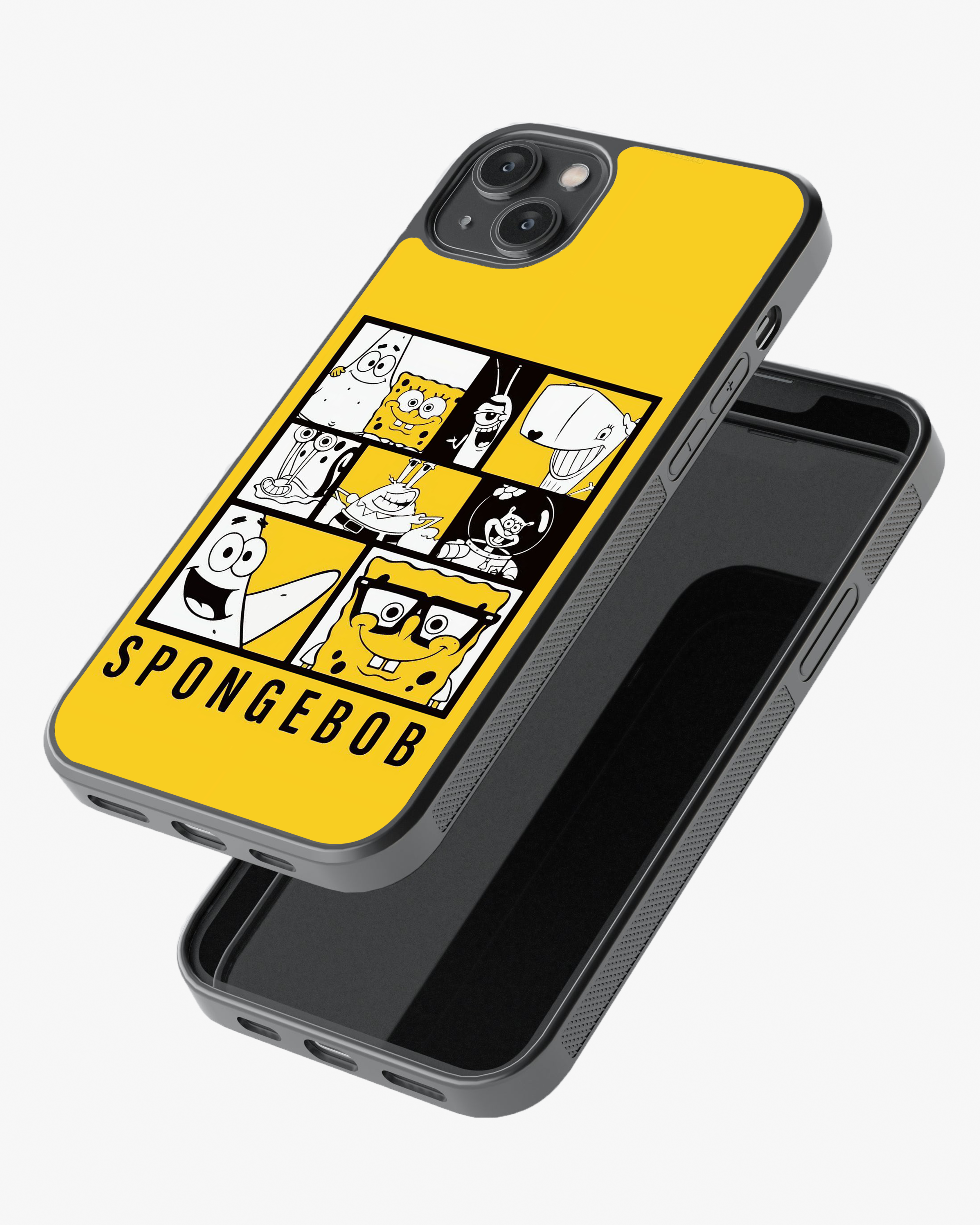 SpongeBob Character Grid Phone Cover Glass Case