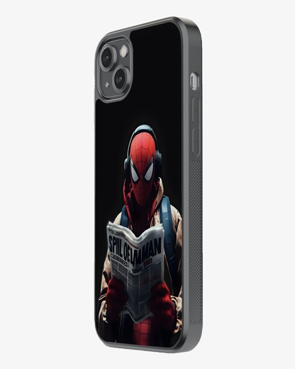 Chill Spiderman Reading Newspaper Mobile Cover Glass Case